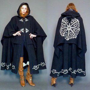 Custom Wool Cloak w/ Celtic designs
